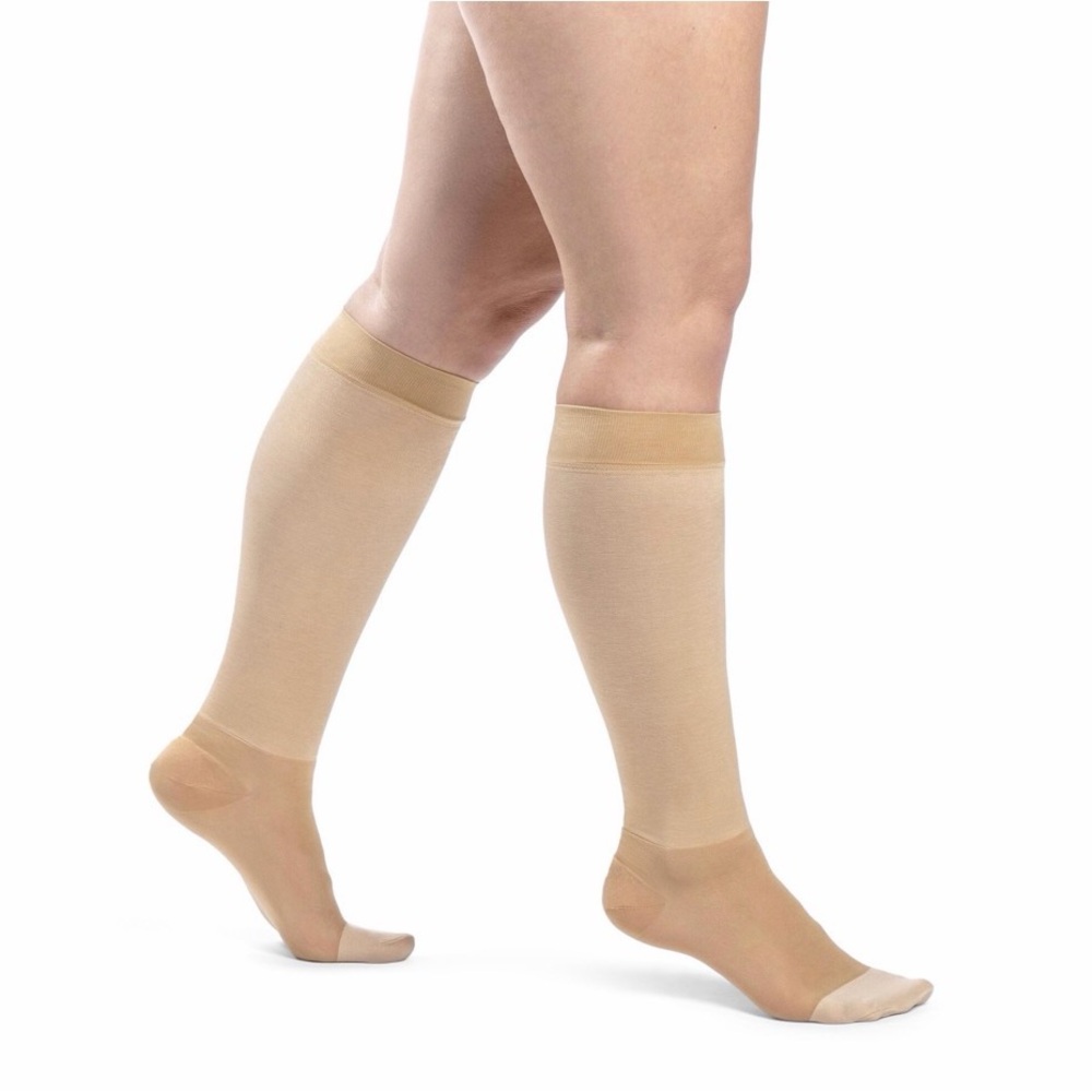 Sigvaris Cotton Underliner low compression undergarment socks 10mmHG med short